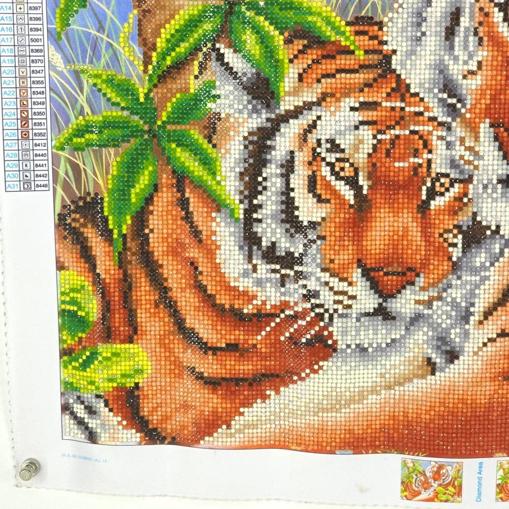 Diamond Dotz Tender Tigers Completed‎ Diamond Painting Wildlife Art 52x37cm RTF